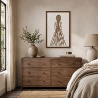 Handmade Botanical Woman Wall Art – Handmade Natural Twig Sculpture or 3D Textured Relief Art