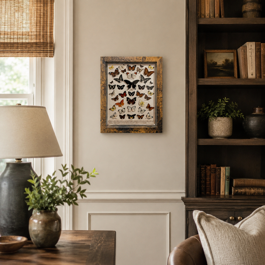 Vintage Wood-Look Deep Shadow Box Picture Frame with Acrylic Front