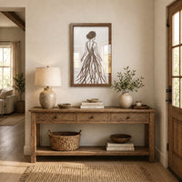 Framed Botanical Wall Art – Handmade Natural Twig Art or 3D UV-Embossed Canvas Print